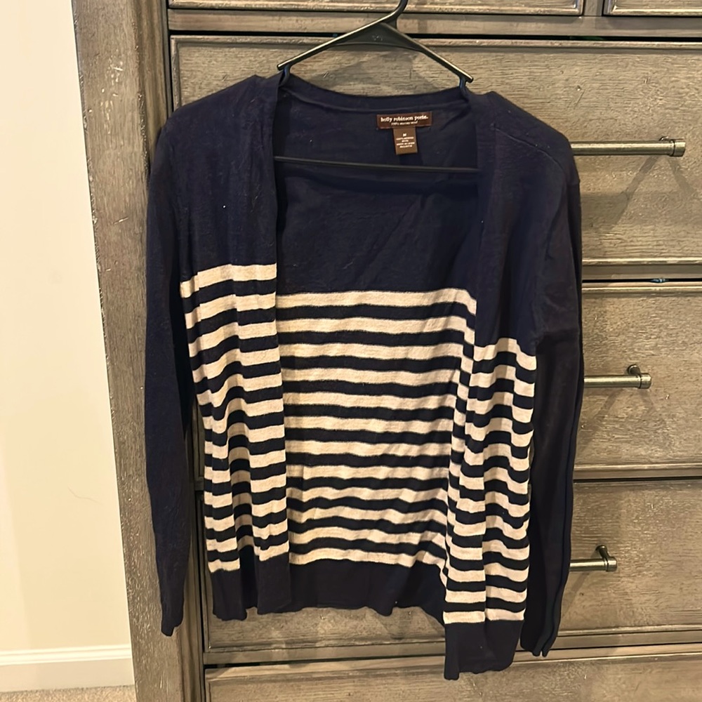 Navy and tan